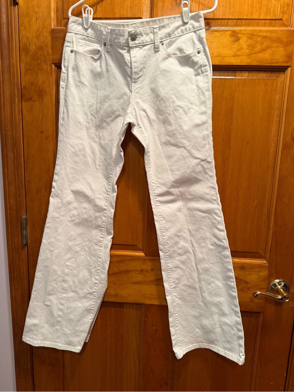 LOFT White Flare Jeans